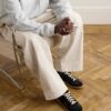 Maison Margiela Replica Black Leather Sneakers for Men