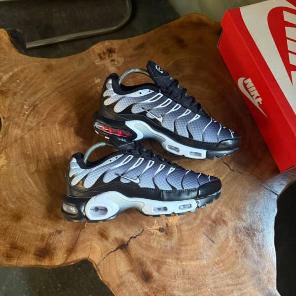 NIKE AIR MAX PLUS PREMIUM WHITE Metallic Silver Sneakers
