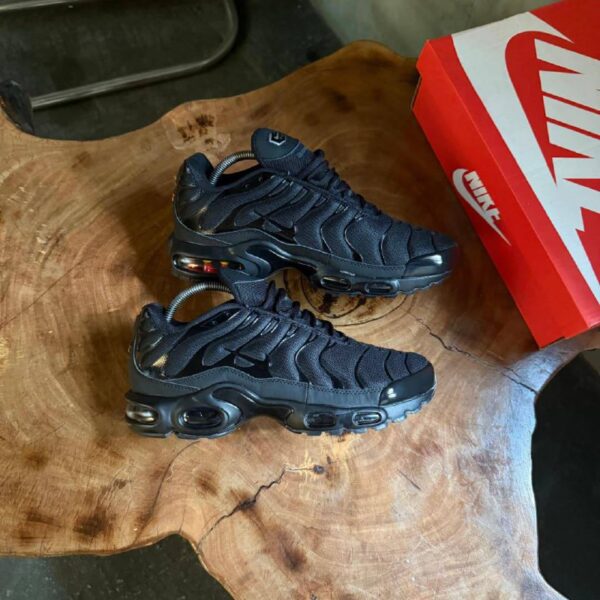 NIKE Air Max Plus Premium Black Sneakers