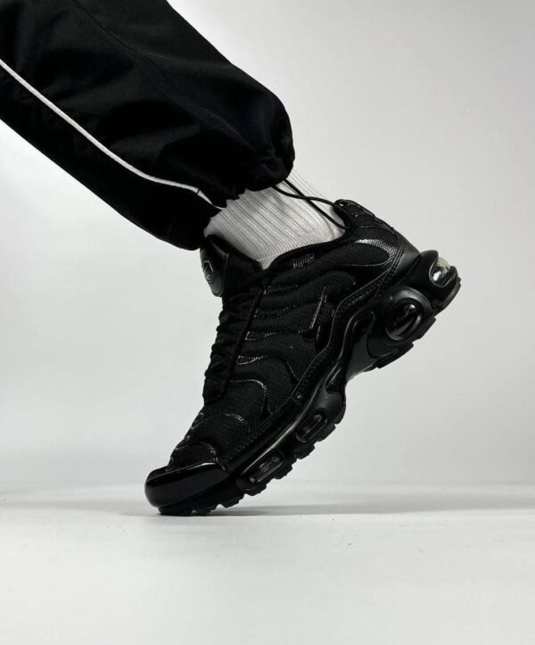 NIKE Air Max Plus Premium Black Sneakers