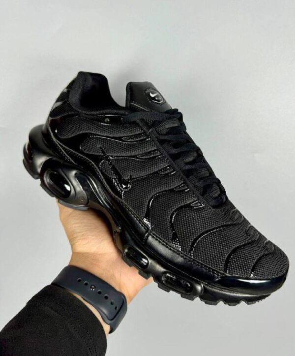 NIKE Air Max Plus Premium Black Sneakers