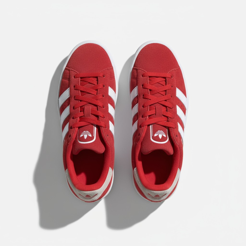 authentic Adidas red shoes
