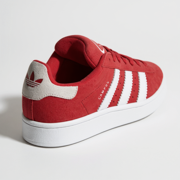 4 Adiddas Campus Cloud White : Better Scarlet