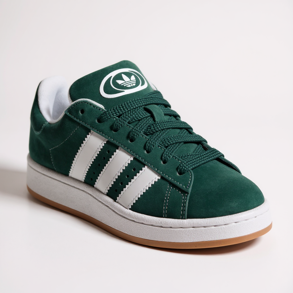 4 Adidas CAMPUS Dark Green : Cloud White : Off White