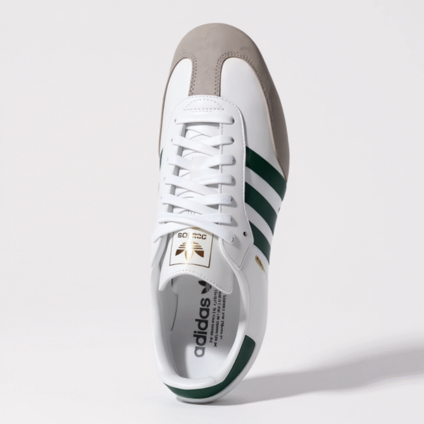 Adidas samba OG Cloud White : Collegiate Green : Clear Granite