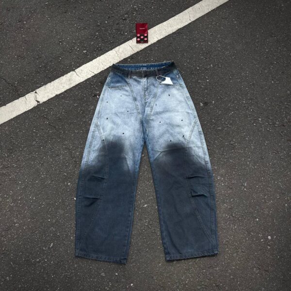 Faded Gradient Baggy Jeans