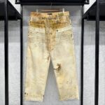 Zara x Andersson Bell Double Waistband Printed Jeans