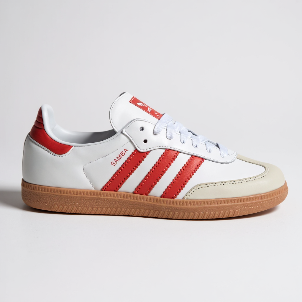 7 Adidas Samba OG Cloud White : Solar Red : Off White
