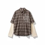MCCANN CONCEPT Plaid Long-Sleeve T-Shirt
