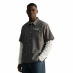 MCCANN CONCEPT Layered Pinstripe Shirt