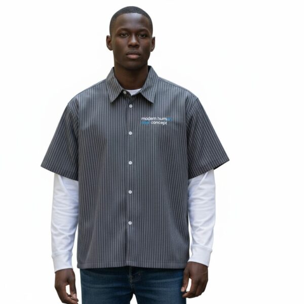 MCCANN CONCEPT LONG-SLEEVED T-SHIRT16 MCCANN CONCEPT Layered Pinstripe Shirt