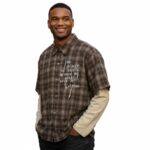 MCCANN CONCEPT Plaid Long-Sleeve T-Shirt