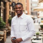 Premium White Long-Sleeve Utility Shirt