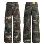 RIPPED CAMOUFLAGE JEANS