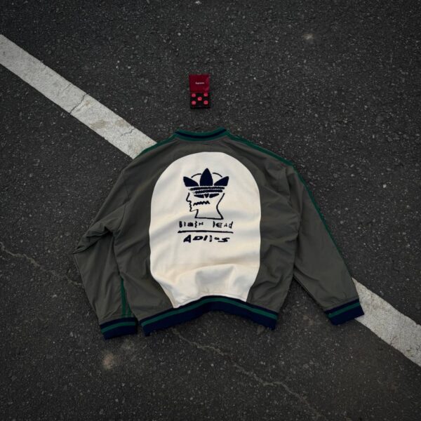 Adidas x Brain Dead Originals Colour-Block Logo Sweatshirt | Green