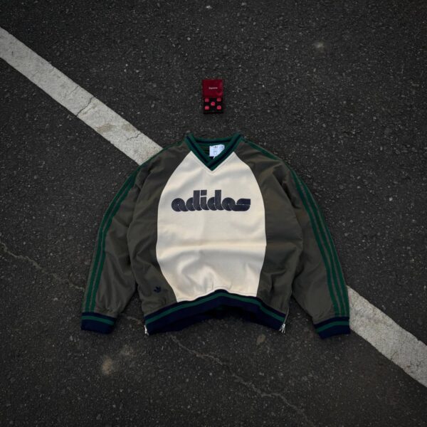 Adidas x Brain Dead Originals Colour-Block Logo Sweatshirt | Green