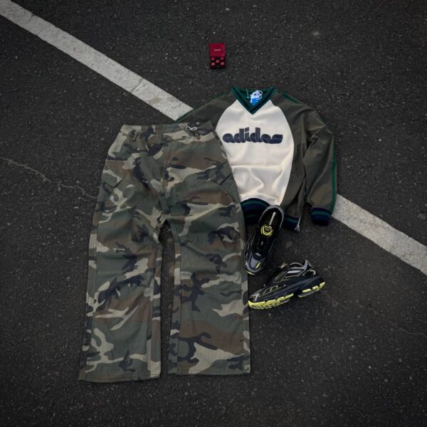 Adidas x Brain Dead Originals Colour-Block Logo Sweatshirt | Green