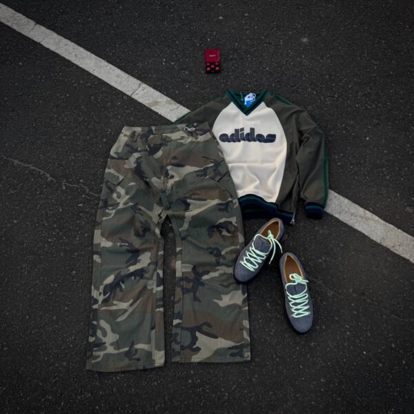 Adidas x Brain Dead Originals Colour-Block Logo Sweatshirt | Green