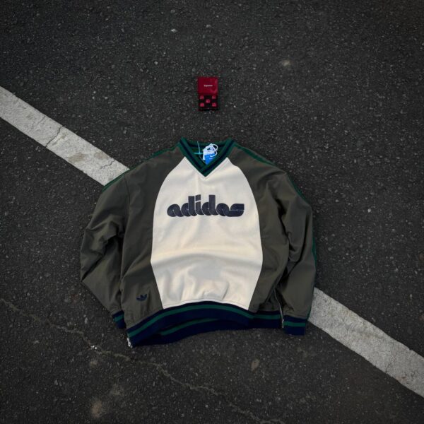 Adidas x Brain Dead Originals Colour-Block Logo Sweatshirt | Green