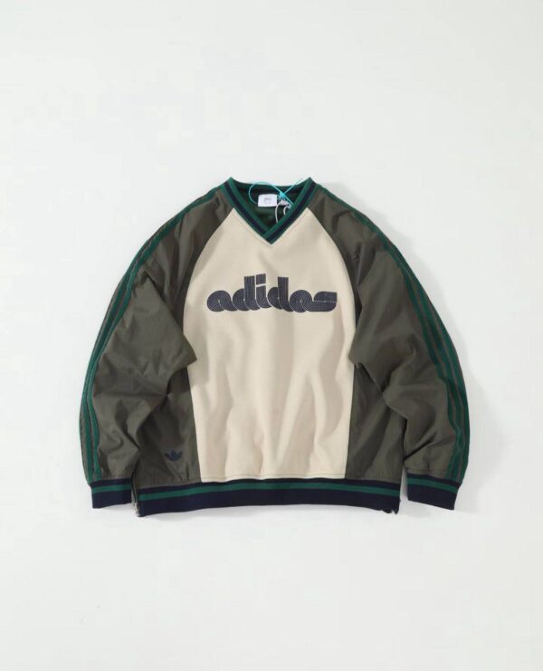 Adidas x Brain Dead Originals Colour-Block Logo Sweatshirt | Green
