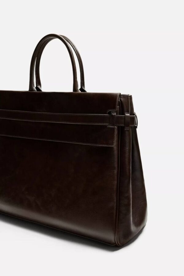 SHOP ZARA LEATHER HANDBAG