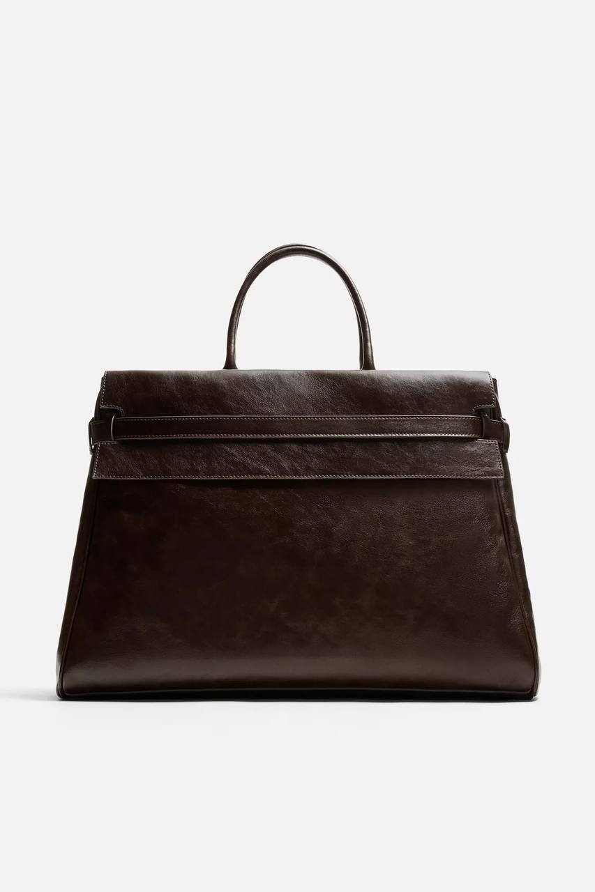 SHOP ZARA LEATHER HANDBAG