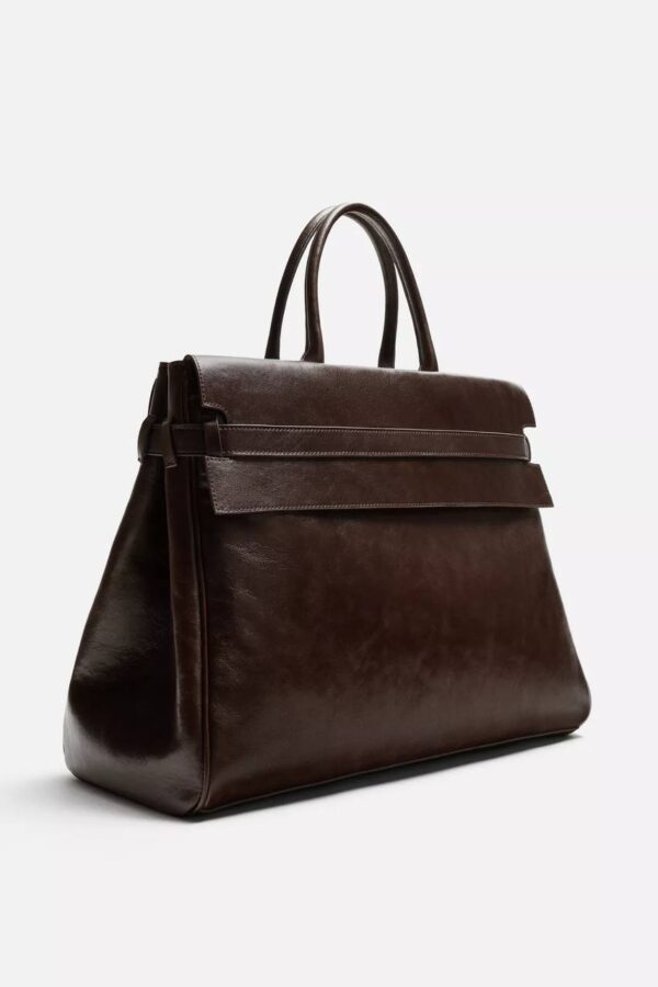 SHOP ZARA LEATHER HANDBAG