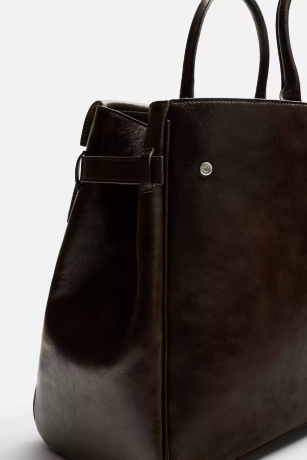 SHOP ZARA LEATHER HANDBAG