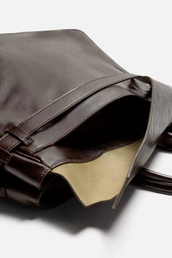 SHOP ZARA LEATHER HANDBAG