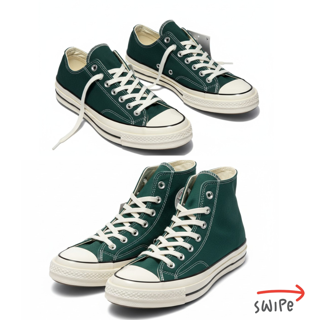 CONVERSE Chuck 70 High & Low-Top Sneaker Collection in Deep Forest Green