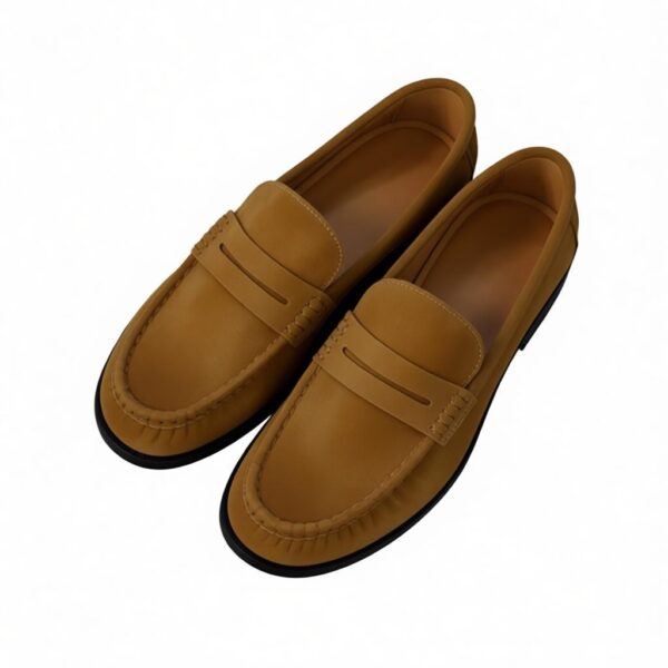 Rich Camel Suede Penny Loafer - The Classic