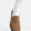 Rich Camel Suede Penny Loafer - The Classic