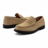 Classic Suede Penny Loafers - Sand