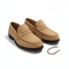 Classic Suede Penny Loafers - Sand