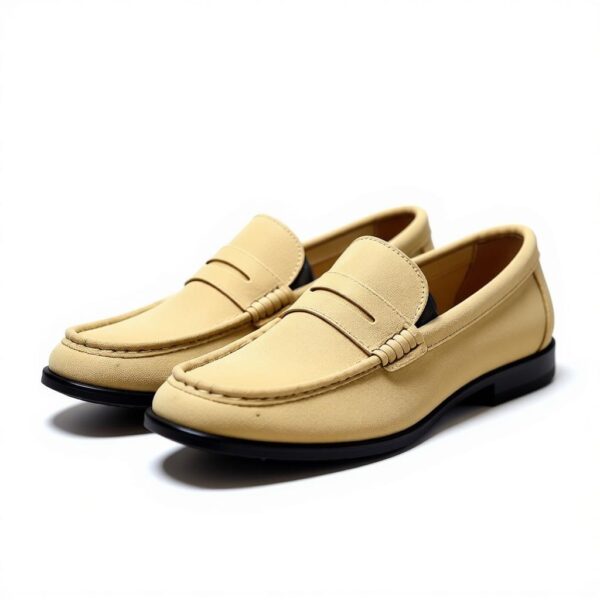 Light Olive:Khaki Suede The 'Khaki' Suede Penny Loafer - Subtle Statement