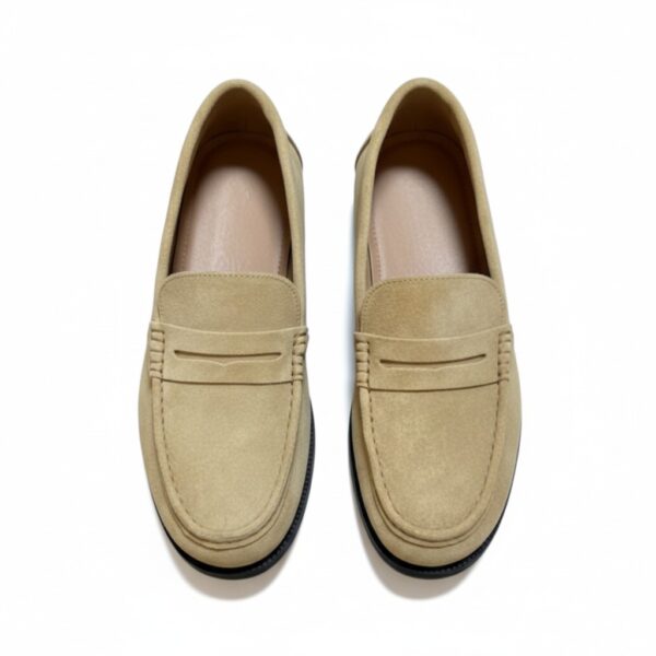 Light Olive:Khaki Suede3 The 'Khaki' Suede Penny Loafer - Subtle Statement