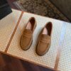 Rich Camel Suede Penny Loafer - The Classic