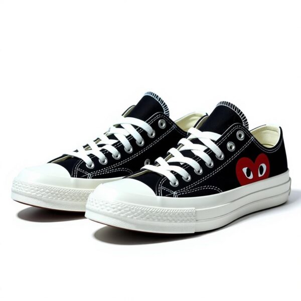 black short 4 COMME des GARÇONS PLAY x CONVERSE Chuck 70 High & Low-Top Sneaker Collection