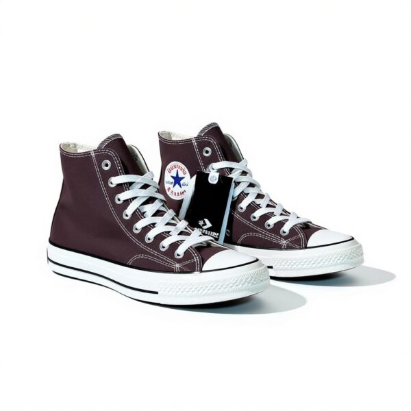 COMME des GARÇONS PLAY x CONVERSE Chuck 70 High & Low-Top Sneaker in Dark Burgundy/Brown