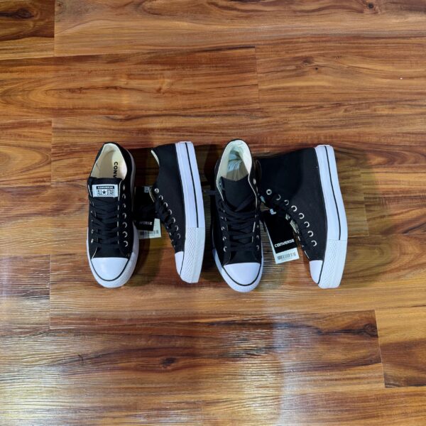 CONVERSE Chuck Taylor All Star LIFT Platform High & Low-Top Sneaker (Black/White)