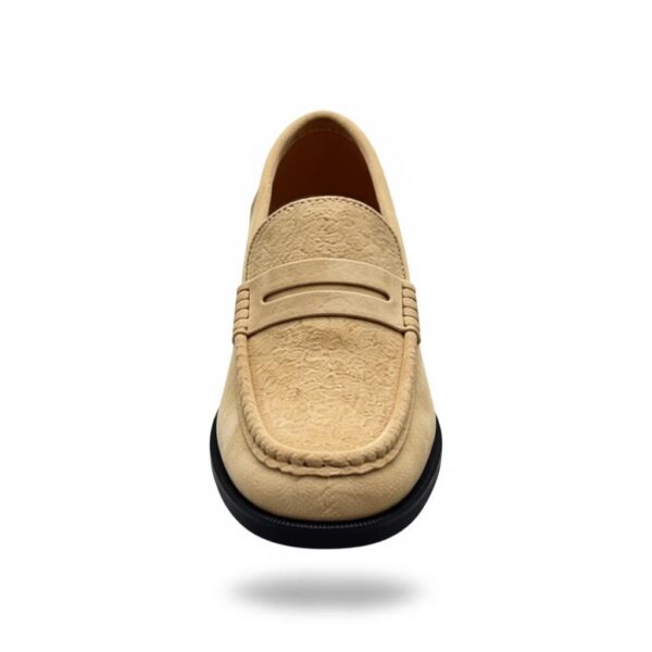 Classic Suede Penny Loafers - Sand