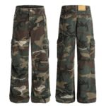RIPPED CAMOUFLAGE JEANS
