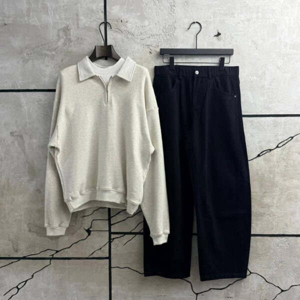 5931788322332150582 Quarterzip Longsleeve Polo