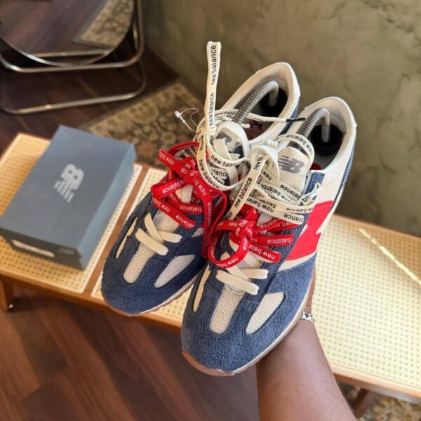 THE NEW BALANCE 471 NAVY LINEN/TRUE RED