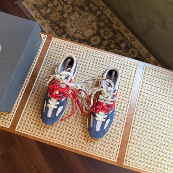 THE NEW BALANCE 471 NAVY LINEN/TRUE RED