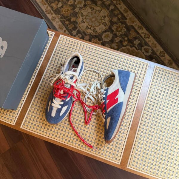 THE NEW BALANCE 471 NAVY LINEN/TRUE RED