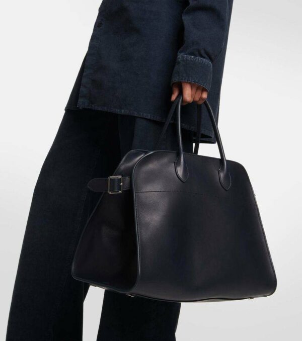 The Row Soft Margaux 15 Leather Tote Bag