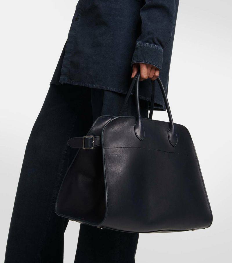 The Row Soft Margaux 15 Leather Tote Bag