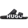 The HUGO Logo Double-Strap Touch-Closure Sandals