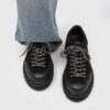 SUEDE HIKING BOOTS IN BLACK